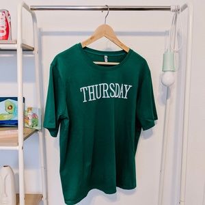 Kelly Green THURSDAY t shirt